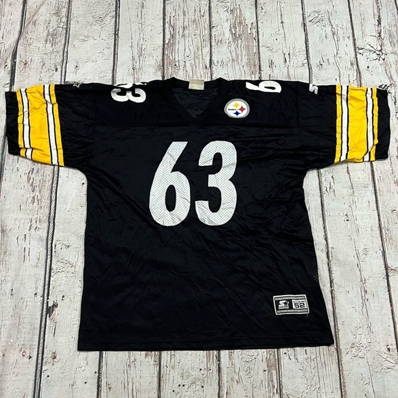 Vintage 90s Dermontti Dawson Pittsburgh Steelers Starter NFL Football Jersey - Picture 1 of 8